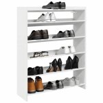 Sale 2026 meuble � chaussures blanc - �tag�re � chaussures blanc 80x25x100cm - bois ding�nierie pro126919258 ...