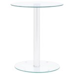 Sale 2026 table � caf� transparent - table basse transparent 40cm verre tremp� pro264557836