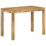 Sale 2026 table de cuisine style minimaliste brun - table � d�ner 110x55x76cm - bois de manguier massif ...