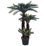Sale 2026 vert - plante artificielle avec pot palmier cycas vert 125cm pro562617975