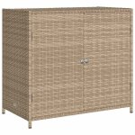 Sale 2026armoire de rangement de jardin - coffre de rangement ext�rieur beige 83x45x76cm - r�sine tress�e ...