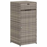 Sale 2026armoire de rangement de jardin - coffre de rangement ext�rieur gris 55x55x111cm - r�sine tress�e ...