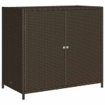 Sale 2026armoire de rangement de jardin - coffre de rangement ext�rieur marron 83x45x76cm - r�sine tress�e ...
