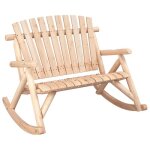 Sale 2026banc � bascule jardin - pour salon balcon - 2 places 123x96x102cm bois massif �pic�a123x96x102cm ...