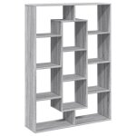 Sale 2026biblioth�que - colonne / meuble �tag�re de rangement pour livres - sonoma gris 102x29x143cm ...