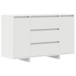 Sale 2026buffet de cuisine - placard vaisselier - winwin - cabinet bahut avec tiroir blanc 120x41x75cm ...