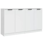 Sale 2026buffet de cuisine stable - placard cabinet bahut blanc - buffets 2 pcs blanc 60x30x70cm bois ...