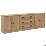 Sale 2026buffets avec tiroir 3 pcs - placard vaisselier - winwin - cabinet bahut bois ancien 210x355x675cm ...