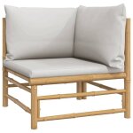 Sale 2026canap� dangle de jardin - pour salon balcon - avec coussins gris clair bambou69x69x65cm 10. ...