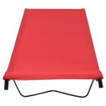 Sale 2026lits de camping r�sistant � leau rouge - lit de camping 180x60x19cm tissu oxford et acier rouge ...