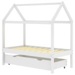 Sale 2026lit jeune tout - petit blanc - cadre de lit denfant - structure maison cabane pour fille / gar�on ...