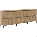 Sale 2026lot de 3 buffets salon - placard vaisselier - winwin - cabinet bahut ch�ne artisanal 60x35x70cm ...
