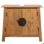 Sale 2026meuble bas grande capacit� / meuble sous vasque brun - meuble - lavabo de salle de bains pin ...