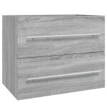 Sale 2026meuble bas grande capacit� / meuble sous vasque gris - armoire de lavabo sonoma gris 60x385x48cm ...