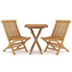 Sale 2026meuble dext�rieurarri�re - cour - table et 2 chaises brun - ensemble � manger de jardin 3 pcs ...