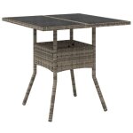Sale 2026table de jardin / console de jardin - winwin - table salle balcon - dessus en verre gris 80x80x75cm ...
