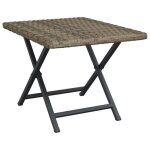 Sale 2026table � th� pour ext�rieur / console de jardin - winwin - table pliable gris 45x35x32cm - r�sine ...