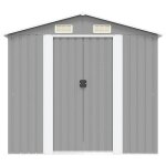 Sale boutiquecabinet de jardin - yunyan - gris abri de stockage pour jardin - meuble jardin - m�tal gris ...