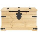 Sale dhiver bo�te de rangement - burke - meuble de salon / chmabre - corona 78x78x45 cm bois de pin massif ...