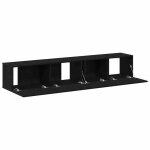 Sale janvier moderne armoires tv - mgh - meubles tv 2 pcs - pour salon - ch�ne noir - bois ding�nierie ...
