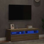 Sale janvier moderne armoires tv - mgh - meubles tv 2 pcs - pour salon - avec lumi�res led - ch�ne sonoma ...