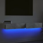 Sale janvier moderne armoires tv - mgh - meubles tv 2 pcs - pour salon - avec lumi�res led - gris b�ton ...