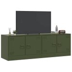 Sale janvier moderne armoires tv - mgh - meubles tv 2 pcs - pour salon - vert olive 67x39x44 cm acier ...