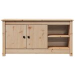 Sale janvier moderne cabinet tv - mgh - meuble tv / hifi - avec rangement - 103x365x52 cm - bois de pin ...