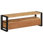Sale janvier moderne cabinet tv - mgh - meuble tv / hifi - avec rangement - 120x30x40 cm bois massif ...
