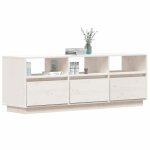 Sale janvier moderne cabinet tv - mgh - meuble tv / hifi - avec rangement - blanc 140x37x50 cm - bois ...