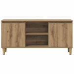 Sale janvier moderne cabinet tv - mgh - meuble tv / hifi - avec rangement - ch�ne artisanal 102x35x50 ...