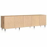 Sale janvier moderne cabinet tv - mgh - meuble tv / hifi - avec rangement - ch�ne artisanal 150x30x45 ...
