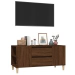 Sale janvier moderne cabinet tv - mgh - meuble tv / hifi - avec rangement - ch�ne marron 102x445x50 cm ...