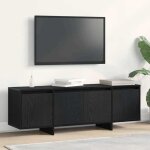 Sale janvier moderne cabinet tv - mgh - meuble tv / hifi - avec rangement - ch�ne noir 120x30x405 cm ...