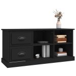 Sale janvier moderne cabinet tv - mgh - meuble tv / hifi - avec rangement - noir 102x355x475 cm - bois ...