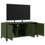 Sale janvier moderne cabinet tv - mgh - meuble tv / hifi - avec rangement - vert olive 1005x39x435 cm ...