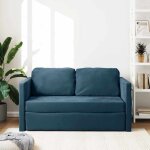 Sales seasoncanap� convertible � 2 places 2 en 1 - sheld - clic - clac / sofa - lit - bleu 122x204x55cm ...