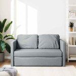 Sales seasoncanap� convertible � 2 places 2 en 1 - sheld - clic - clac / sofa - lit - gris clair 112x174x55cm ...