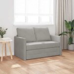 Sales seasoncanap� convertible � 2 places 2 en 1 - sheld - clic - clac / sofa - lit - gris clair 122x204x55cm ...