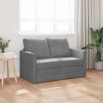 Sales seasoncanap� convertible � 2 places 2 en 1 - sheld - clic - clac / sofa - lit - gris fonc� 122x204x55cm ...