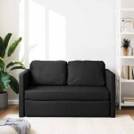 Sales seasoncanap� convertible � 2 places 2 en 1 - sheld - clic - clac / sofa - lit - noir 112x174x55cm ...