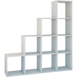 Salerno - etagère escalier contemporaine 10 niches / casiers / cubes 30x153x153 cm - bibliothèque moderne ... Salerno - etagère escalier contemporaine 10 niches / casiers / cubes 30x153x153 cm - bibliothèque moderne ...