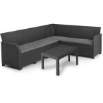 Salon de jardin - résine aspect rotin tressé - allibert by keter - 6 personnes - sanremo - gris graphite ... Salon de jardin - résine aspect rotin tressé - allibert by keter - 6 personnes - sanremo - gris graphite ...