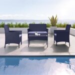 Salon de jardin résine tressée noir / gris - avril paris - imora - 4 places - canapé + fauteuil + table ... Salon de jardin résine tressée noir / gris - avril paris - imora - 4 places - canapé + fauteuil + table ...