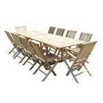 Salon de jardin en teck batan 10 / 12 places