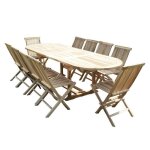 Salon de jardin en teck henua 10 / 12 places Salon de jardin en teck henua 10 / 12 places