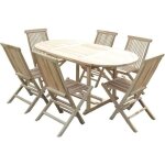 Salon de jardin en teck solo 6 / 8 places
