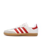 Samba baskets blanches / rouge enfant adidas samba og c
