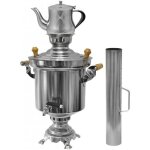 Samovar - german langer - 5 litres - acier inoxydable 18 / 0 - thire 09 litre - camping