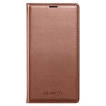 Etui - samsung - galaxy s5 - portefeuille - or rose - coque rigide